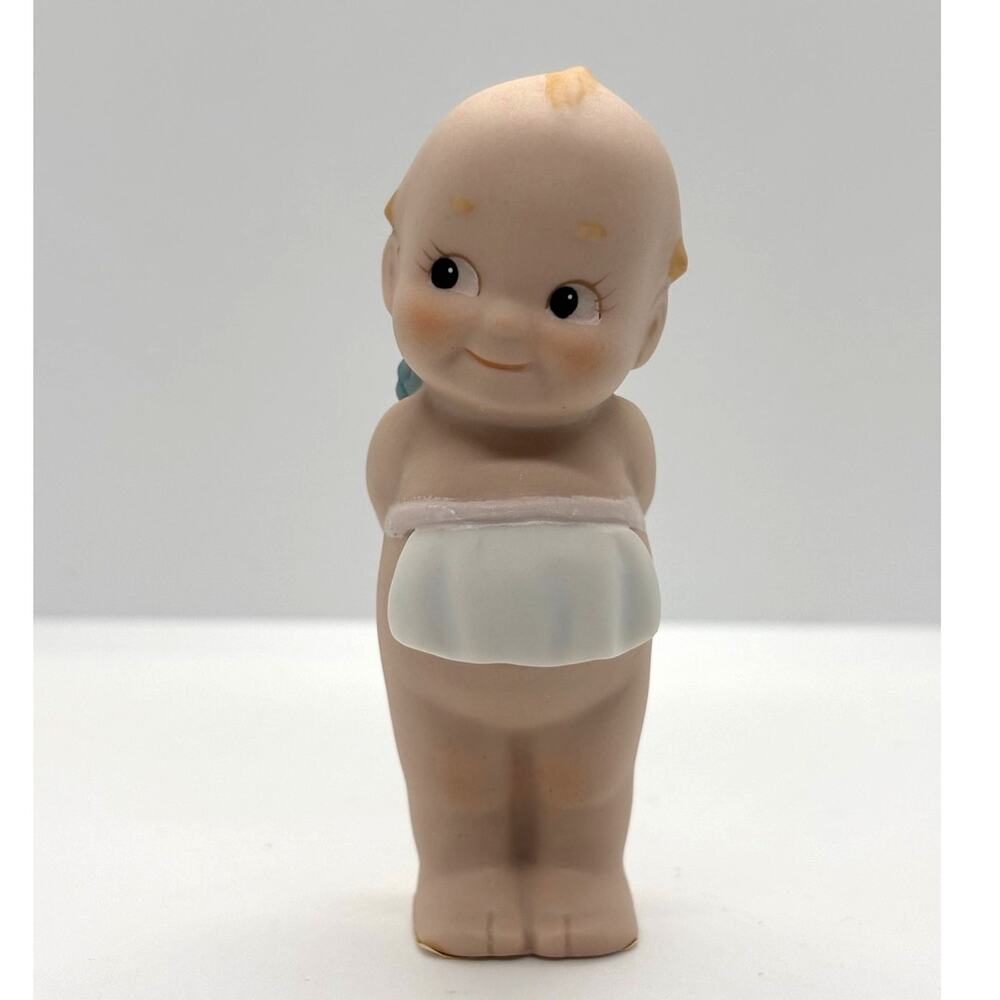 VTG 1994 Enesco, Rose O'Neill Porcelain Kewpie Doll, Baker/Cook w/Cupcake
